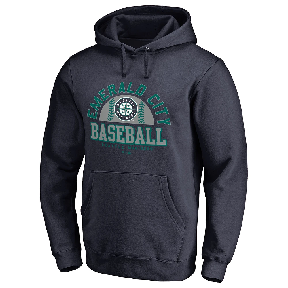Men's Navy Seattle Mariners Hometown Collection Cascadia Pullover Hoodie