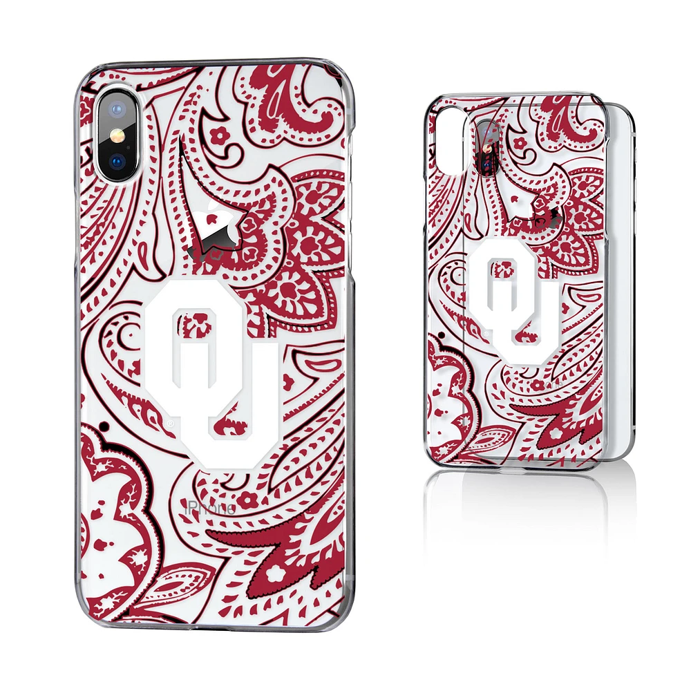 Oklahoma Sooners Paisley iPhone Clear Case