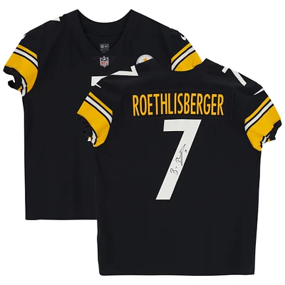 Ben Roethlisberger Pittsburgh Steelers Autographed Nike Black Elite Jersey