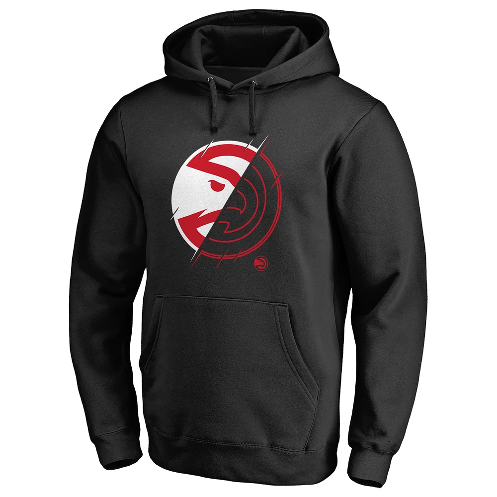 Men's Black Atlanta Hawks X-Ray Pullover Hoodie