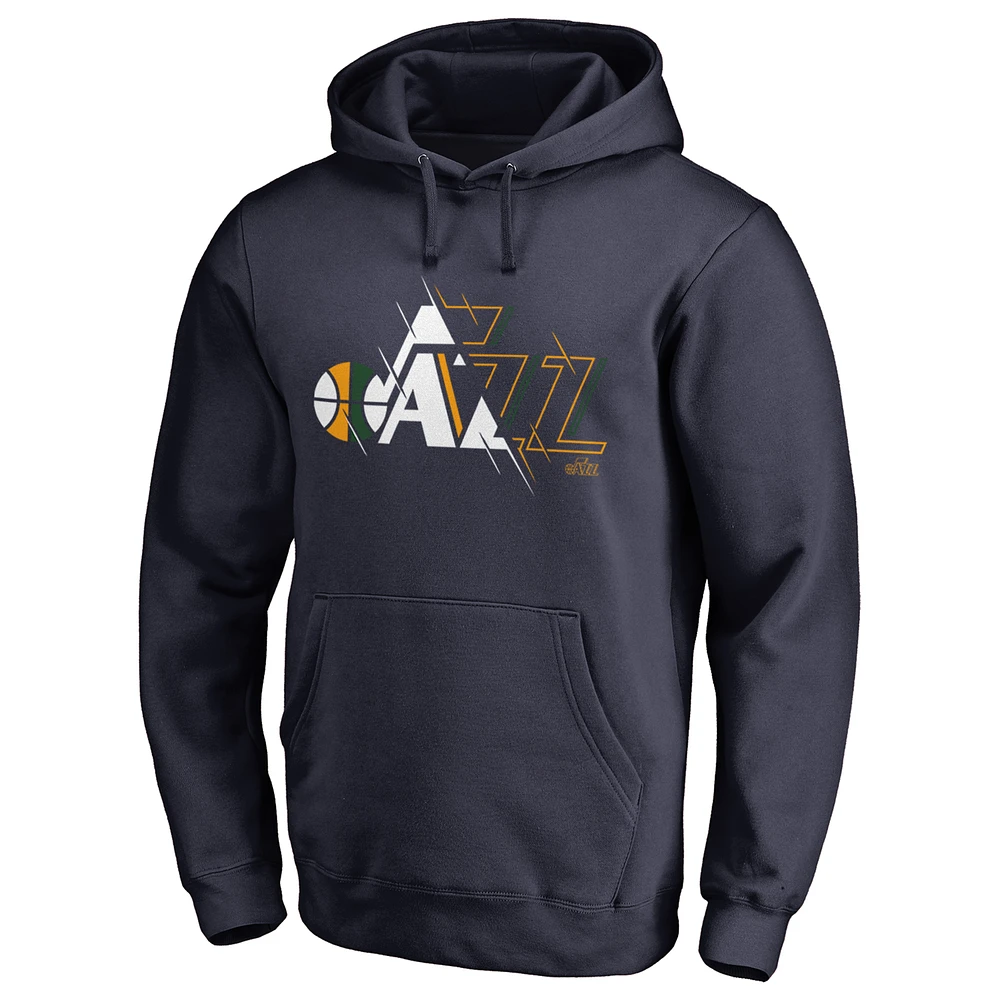 Men's Navy Utah Jazz X-Ray Pullover Hoodie