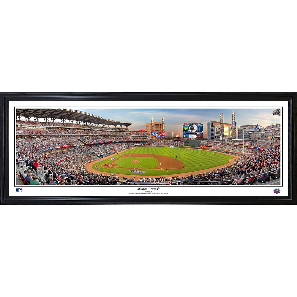 Atlanta Braves 2017 First Pitch 13.5" x 39" Standard Frame Panorama