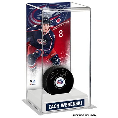 Zach Werenski Columbus Blue Jackets Deluxe Tall Hockey Puck Case