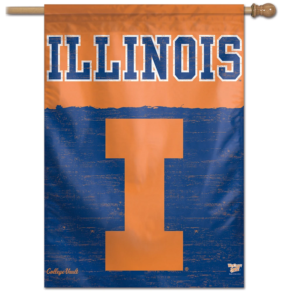 WinCraft Illinois Fighting Illini 28" x 40" College Vault Single-Sided Vertical Banner