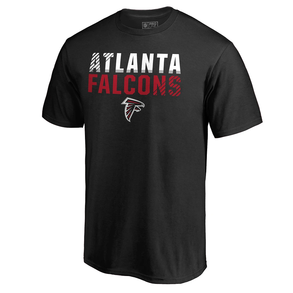 Men's Black Atlanta Falcons Iconic Collection Fade Out T-Shirt