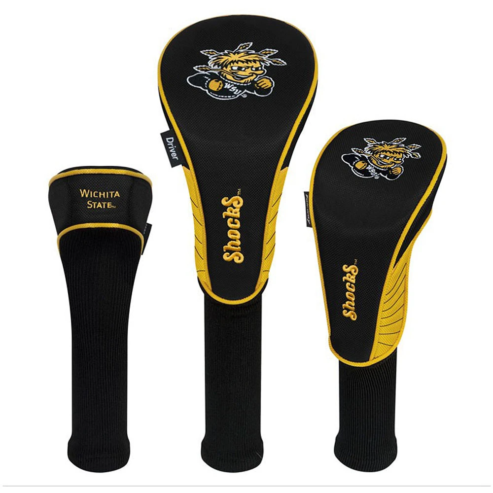 Wichita State Shockers Driver Fairway Hybrid Set of Three Headcovers