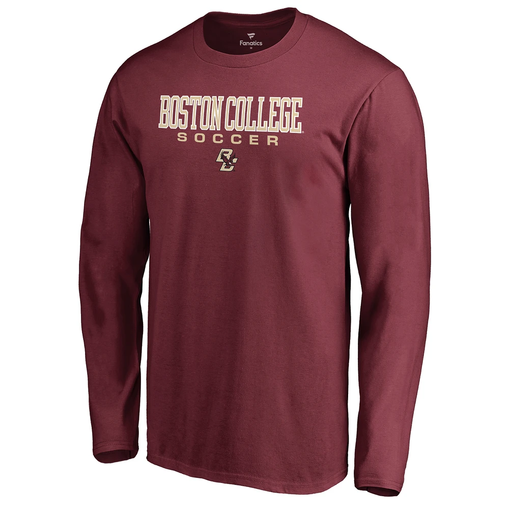 Men's Maroon Boston College Eagles Team Unity Soccer Long Sleeve T-Shirt