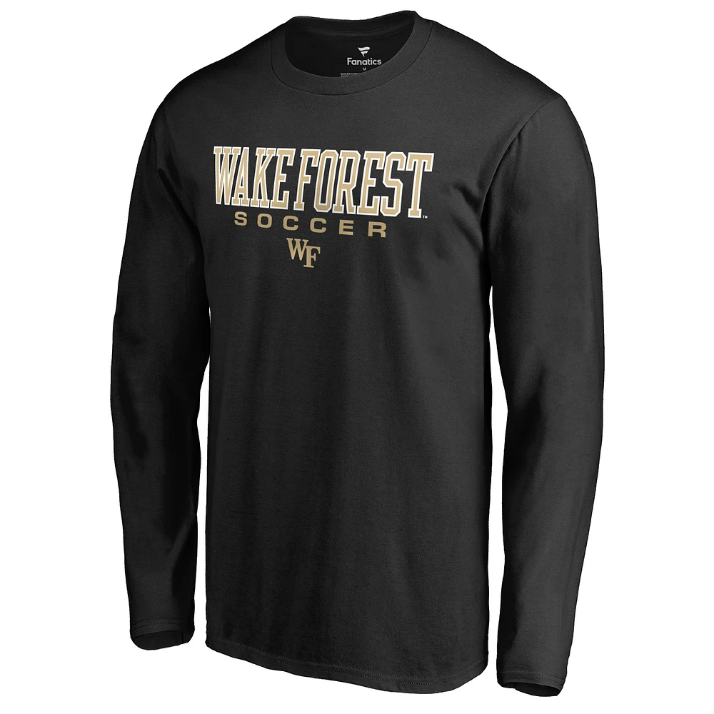 Men's Black Wake Forest Demon Deacons Team Unity Soccer Long Sleeve T-Shirt