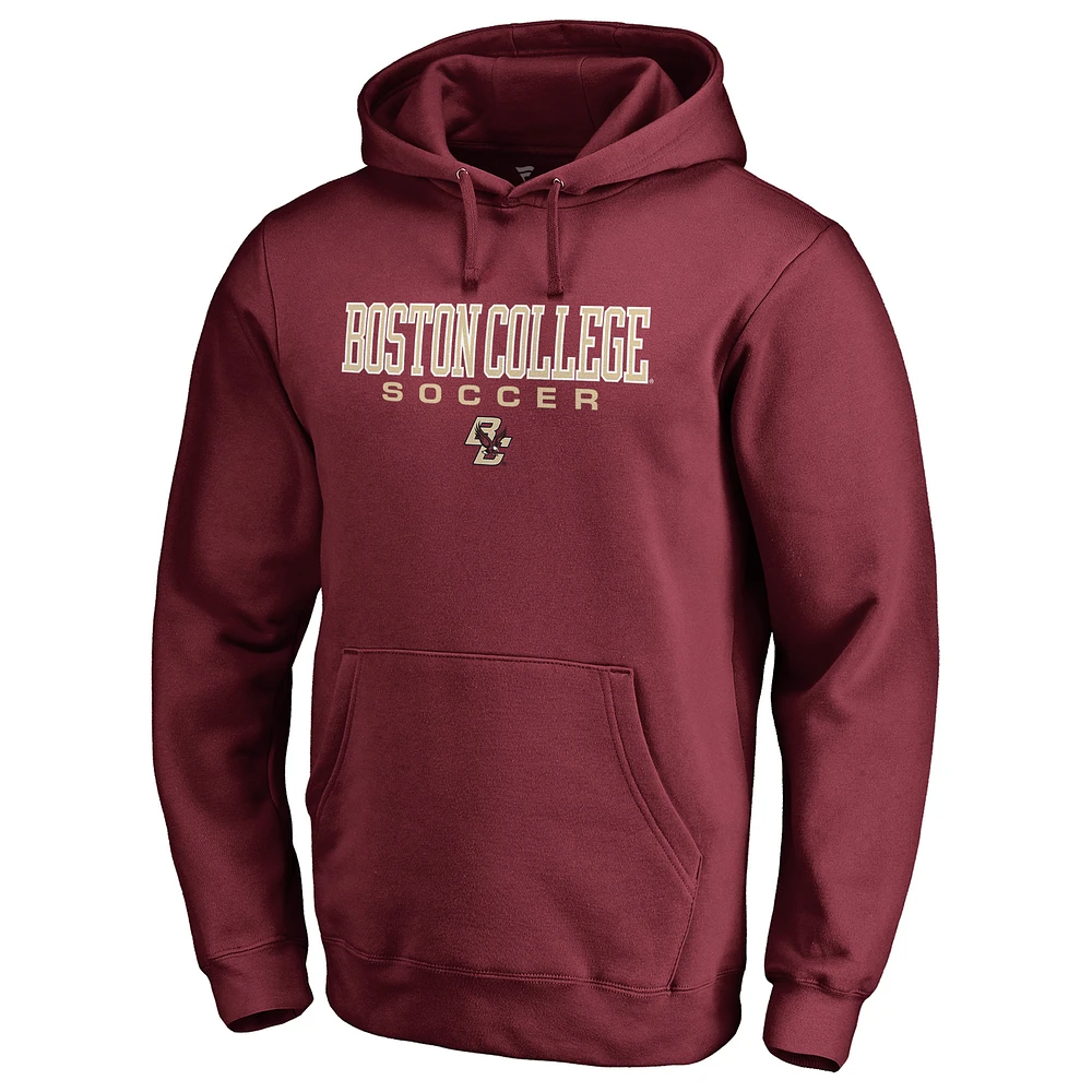 Men's Maroon Boston College Eagles Team Unity Soccer Pullover Hoodie