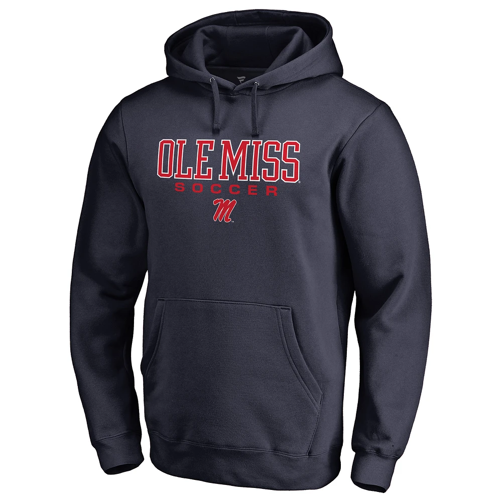Men's Navy Ole Miss Rebels Team Unity Soccer Pullover Hoodie