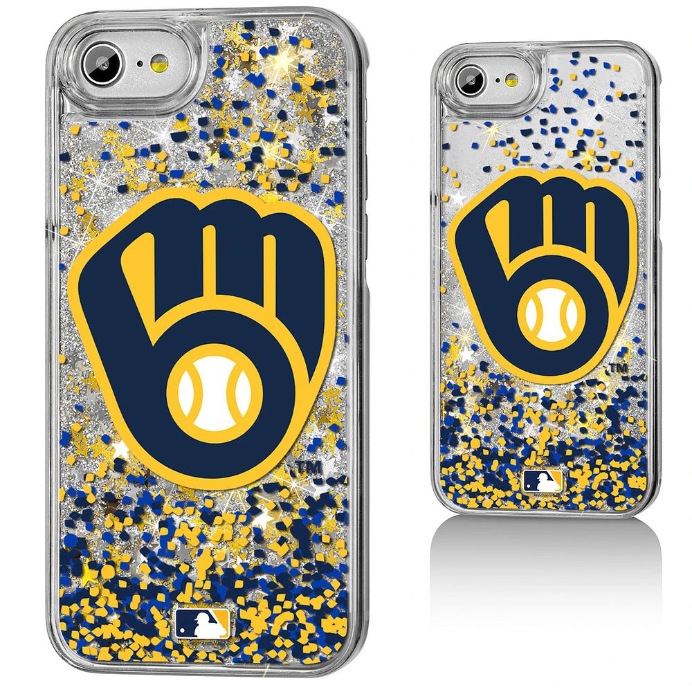 Milwaukee Brewers iPhone 6/6s/7/8 Sparkle Logo Gold Glitter Case