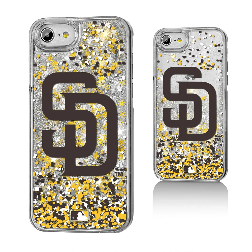 San Diego Padres iPhone 6/6s/7/8 Sparkle Logo Gold Glitter Case