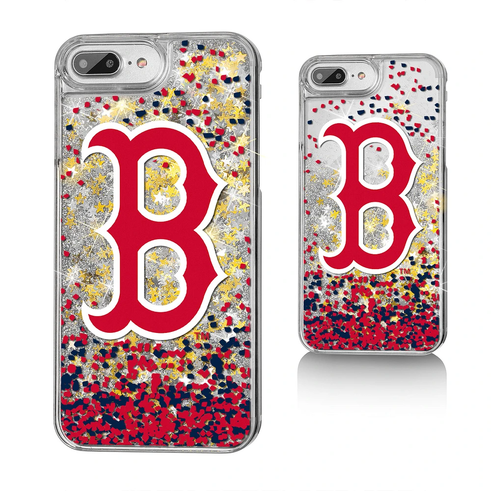 Boston Red Sox iPhone 6 Plus/6s Plus/7 Plus/8 Plus Sparkle Gold Glitter Case