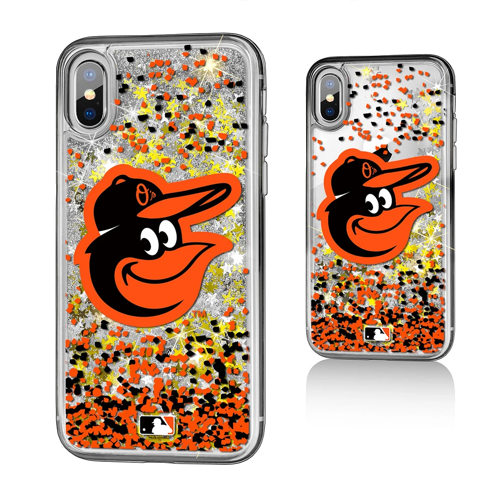 Baltimore Orioles iPhone X/Xs Sparkle Glitter Case