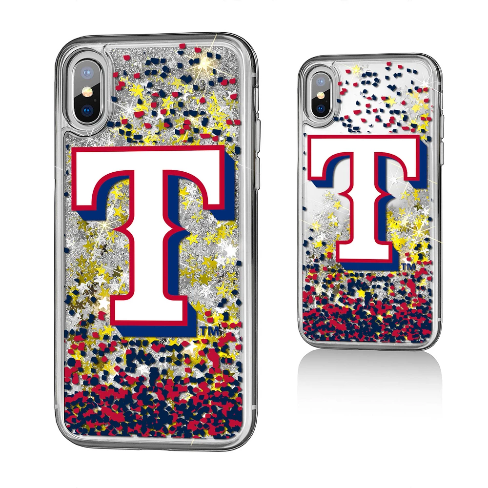 Texas Rangers iPhone X/Xs Sparkle Glitter Case