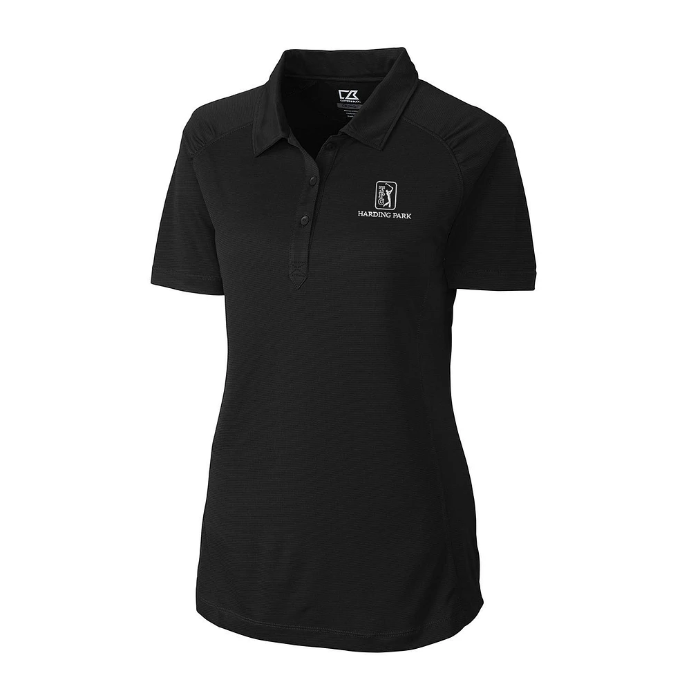 Women's Cutter & Buck Black TPC Harding Park DryTec Northgate Polo