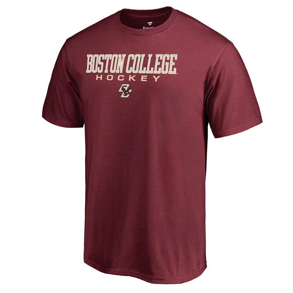 Men's Maroon Boston College Eagles Team Unity Hockey T-Shirt
