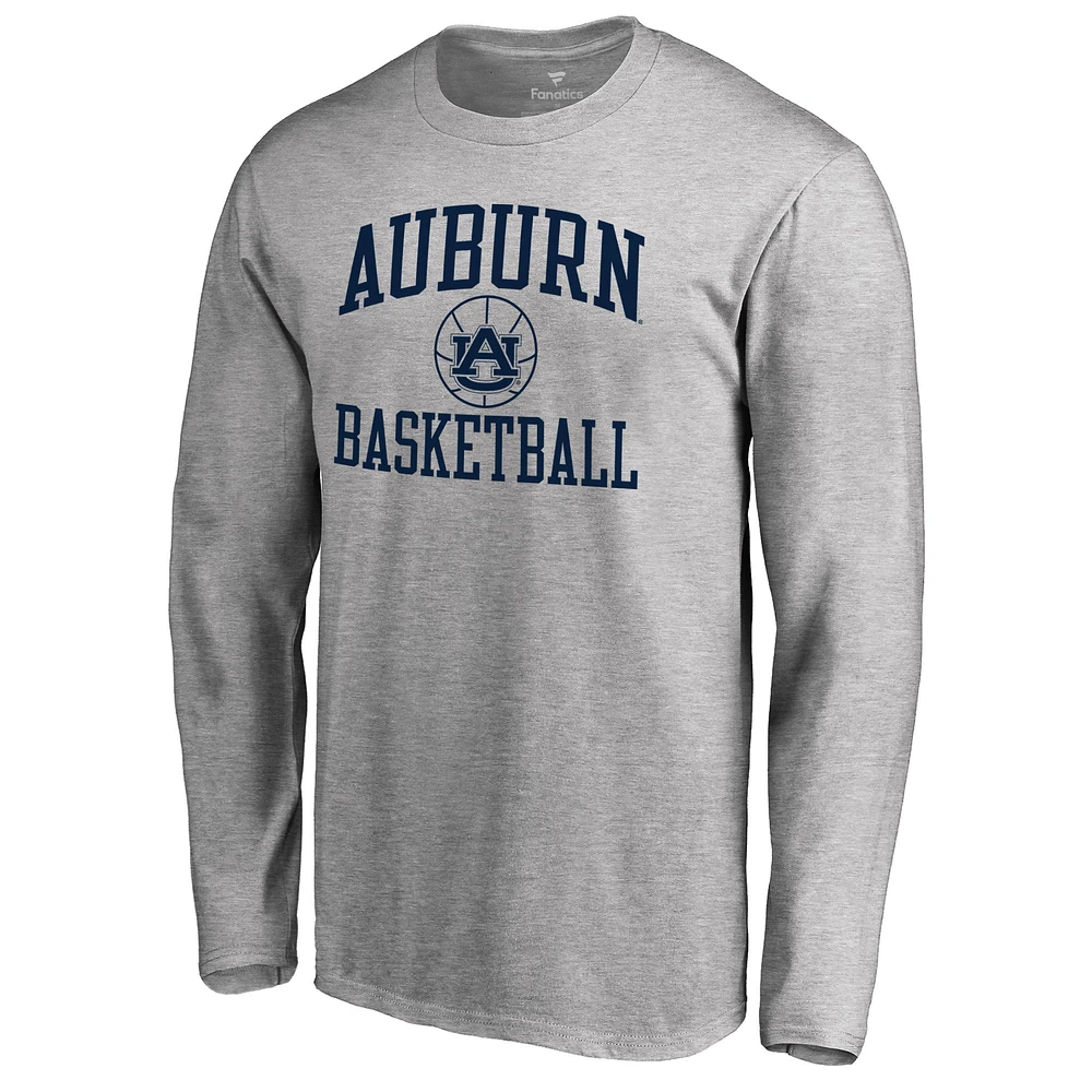 Men's Heathered Gray Auburn Tigers Bounds Long Sleeve T-Shirt