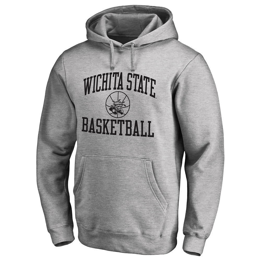 Men's Heathered Gray Wichita State Shockers In Bounds Pullover Hoodie
