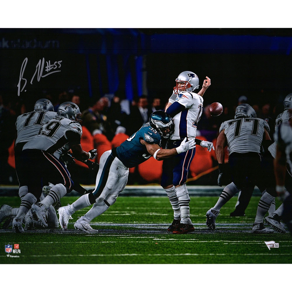 Brandon Graham Philadelphia Eagles Autographed 16" x 20" Sack Fumble Super Bowl LII Champions Photograph