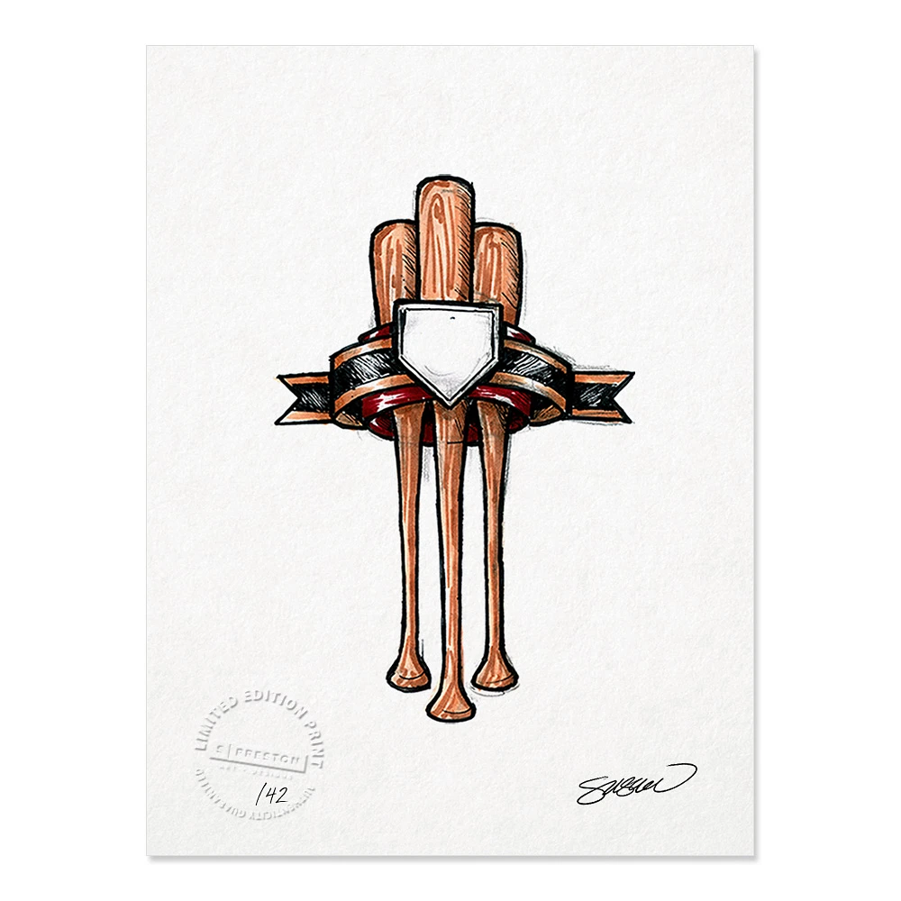 Arizona Diamondbacks 8.5" x 11" Chase Field Sketch Art Print