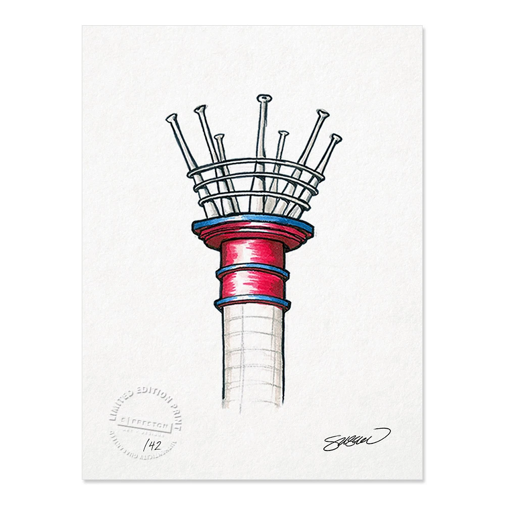 Cincinnati Reds 8.5" x 11" Great American Ball Park Sketch Art Print
