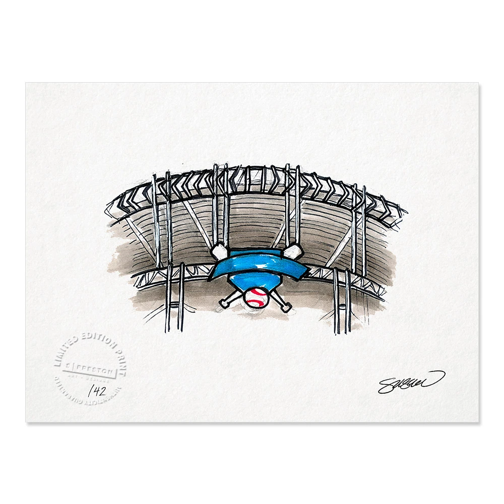 Cleveland Guardians 8.5" x 11" Progressive Field Sketch Art Print