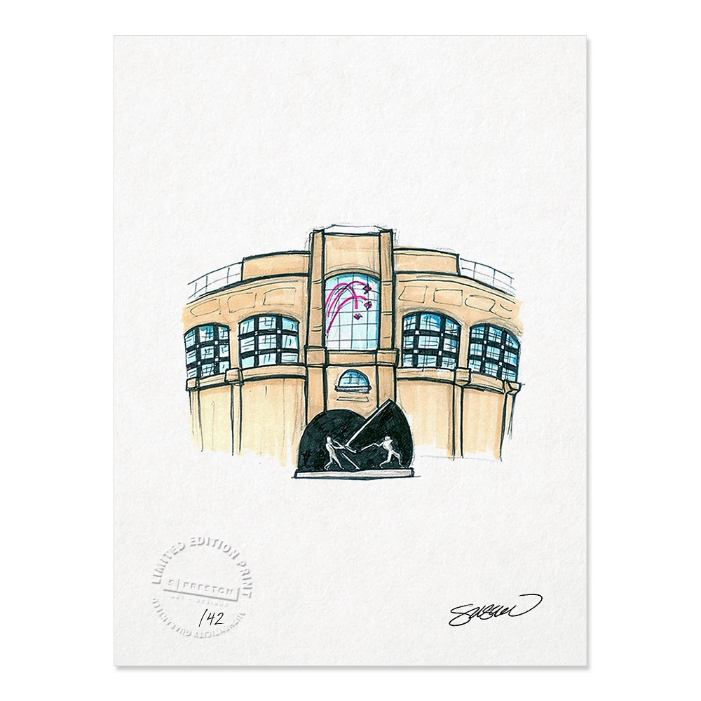 Chicago White Sox 8.5" x 11" Guaranteed Rate Field Sketch Art Print