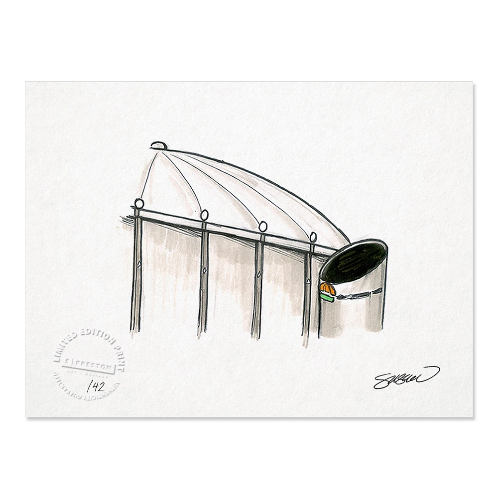 Tampa Bay Rays 8.5" x 11" Tropicana Field Sketch Art Print