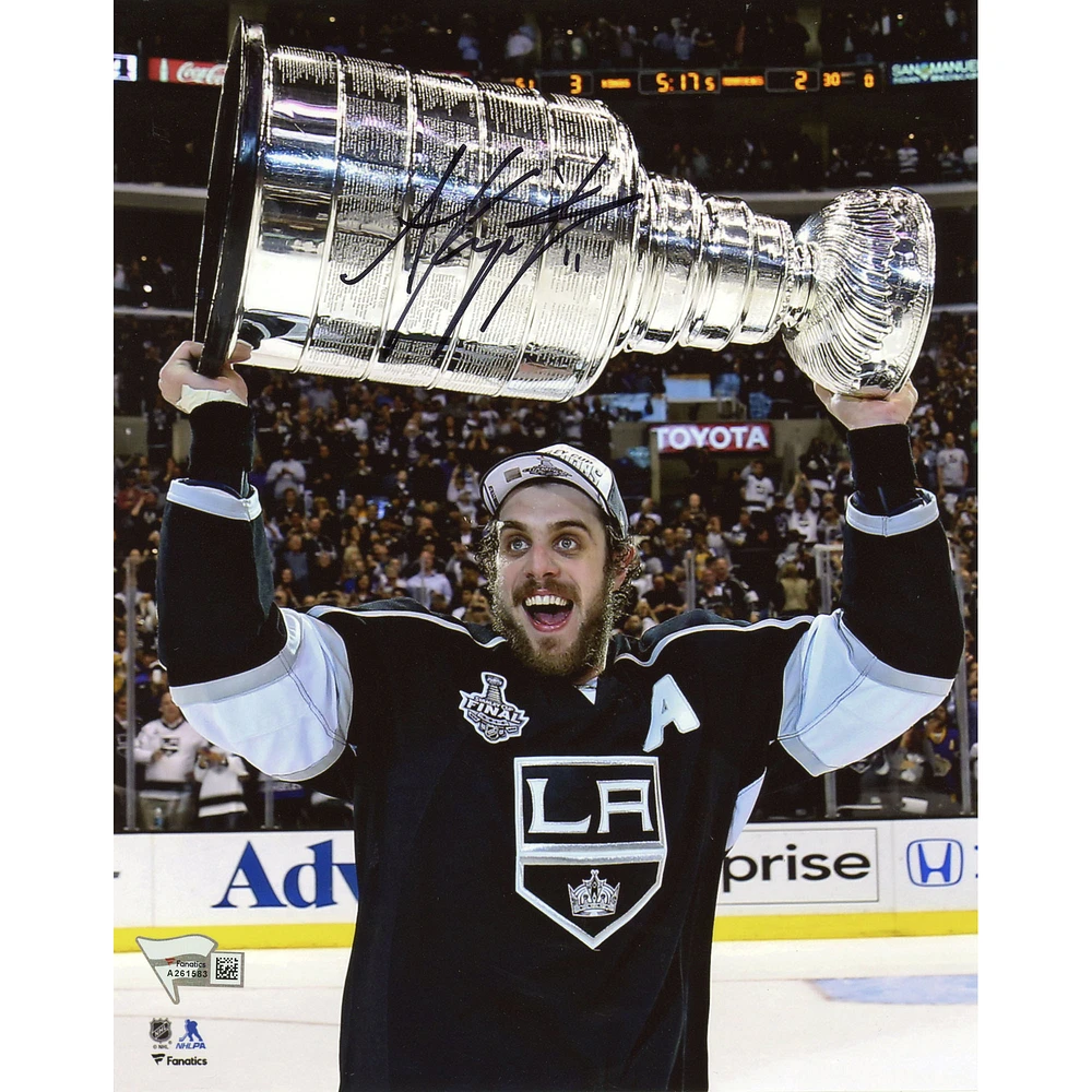 Anze Kopitar Los Angeles Kings Autographed 8" x 10" Raising Cup Photograph