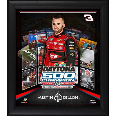 Austin Dillon Framed 15" x 17" 2018 Daytona 500 Champion Collage