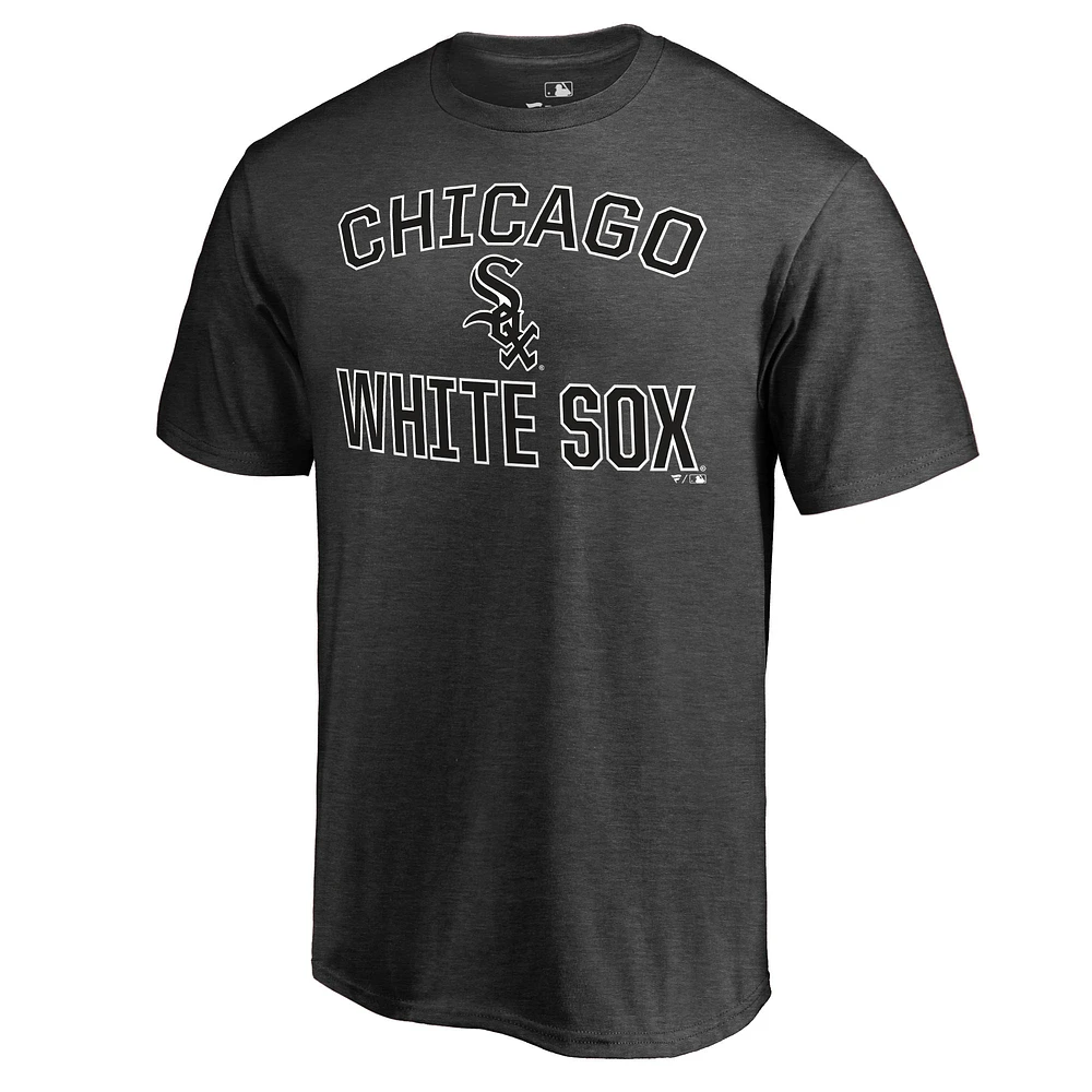 Men's Heathered Gray Chicago White Sox Core Basics Victory Arch T-Shirt