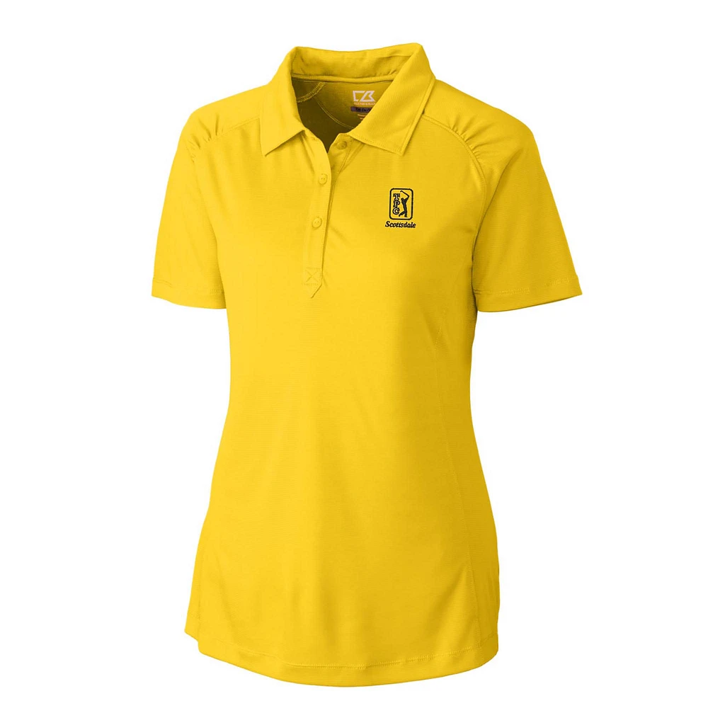 Women's Cutter & Buck Yellow TPC Scottsdale DryTec Northgate Polo