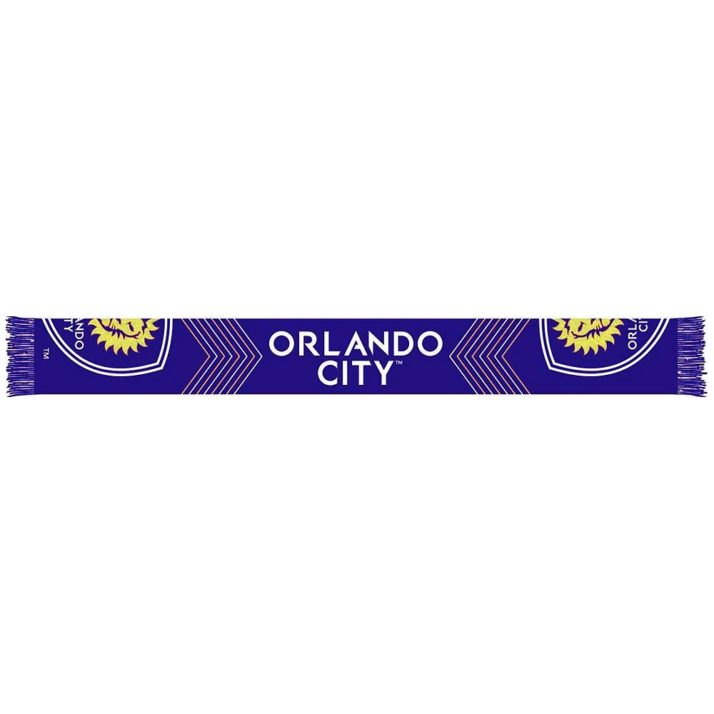 Purple Orlando City SC Split Crest Scarf