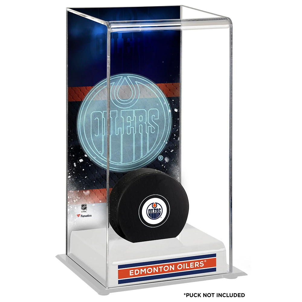 Edmonton Oilers Deluxe Tall Hockey Puck Case