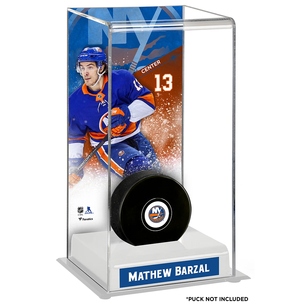Mathew Barzal New York Islanders Deluxe Tall Hockey Puck Case