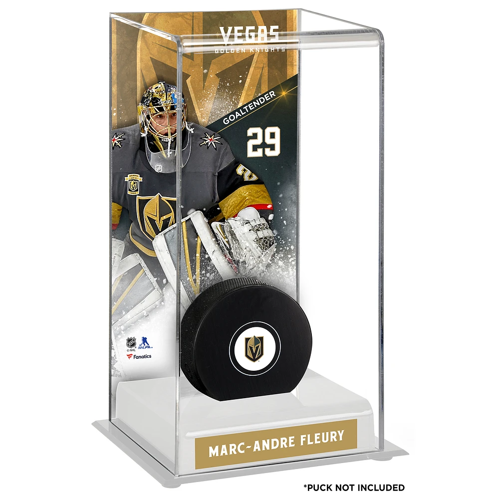 Marc-Andre Fleury Vegas Golden Knights Deluxe Tall Hockey Puck Case
