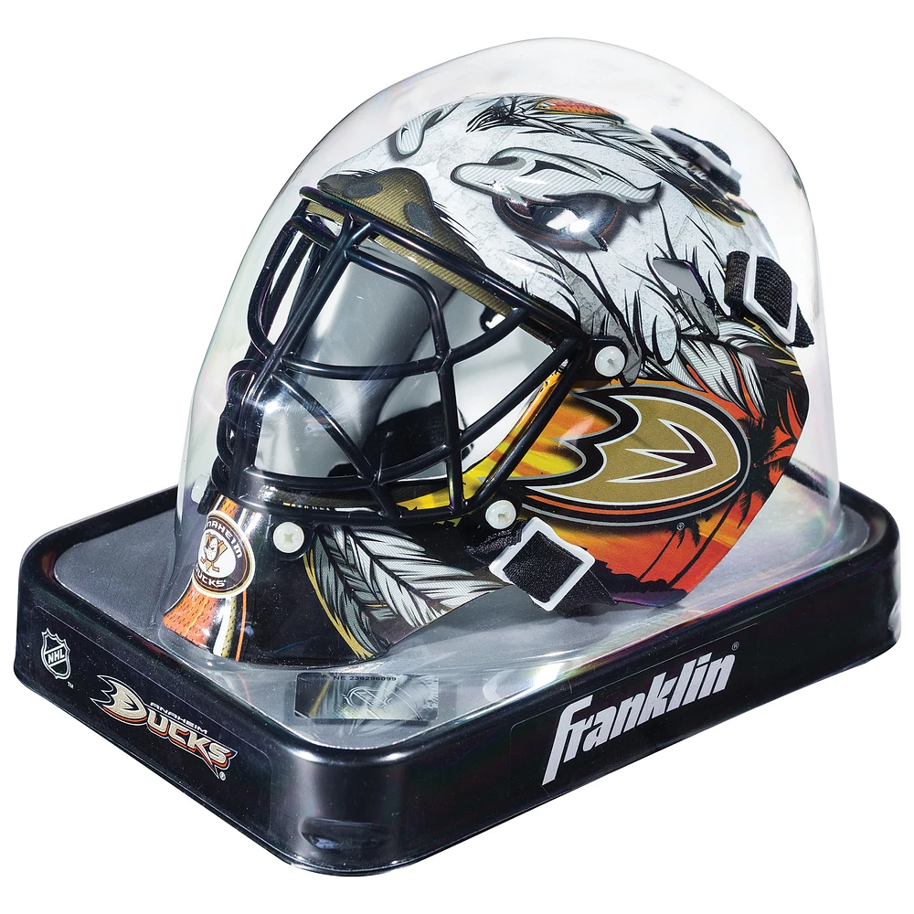 Anaheim Ducks Unsigned Franklin Sports Replica Mini Goalie Mask