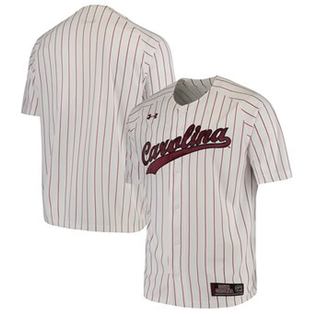 Men's Under Armour White South Carolina Gamecocks Performance Replica Baseball Jersey
