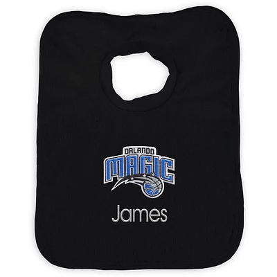 Infant Black Orlando Magic Personalized Bib