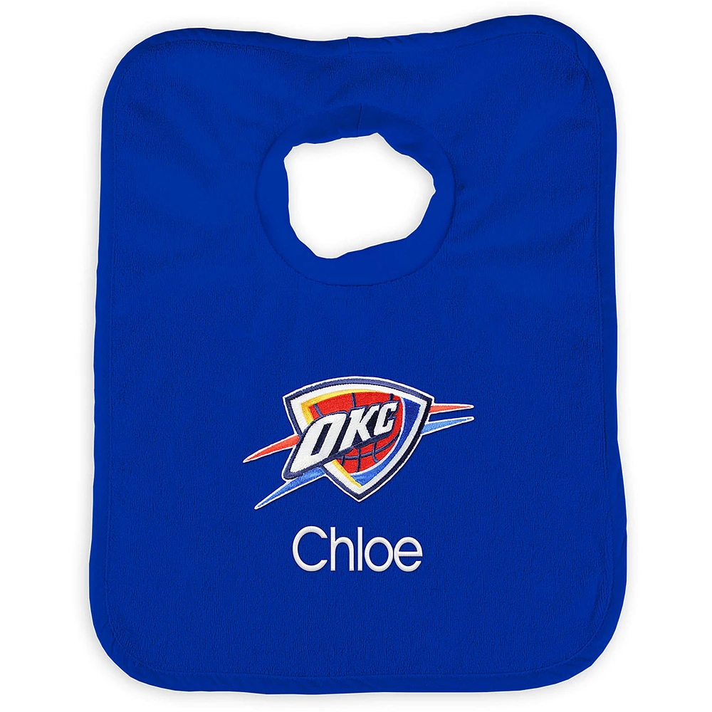 Infant Royal Oklahoma City Thunder Personalized Bib