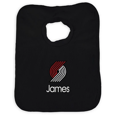 Infant Black Portland Trail Blazers Personalized Bib