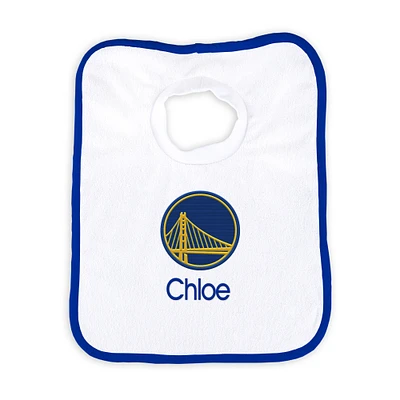 Infant Royal Golden State Warriors Personalized Bib