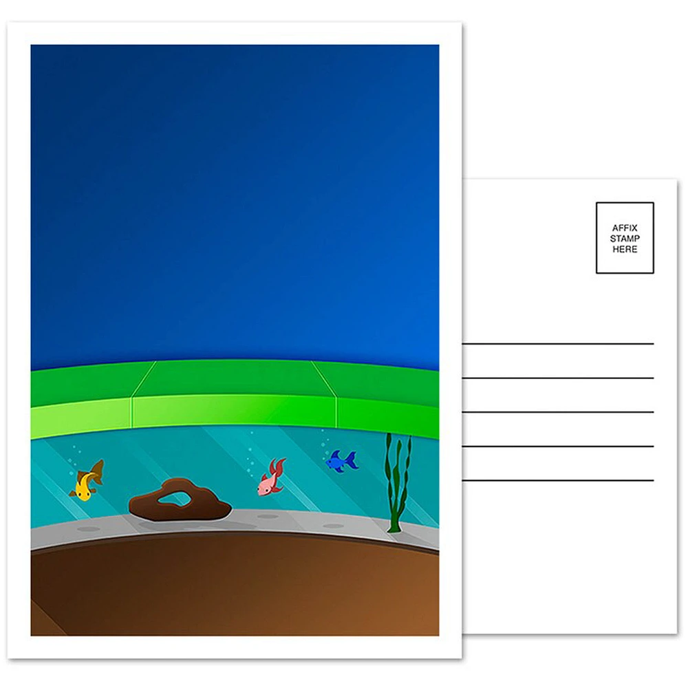 Miami Marlins Marlins Park 5-Pack Minimalist Postcard Set