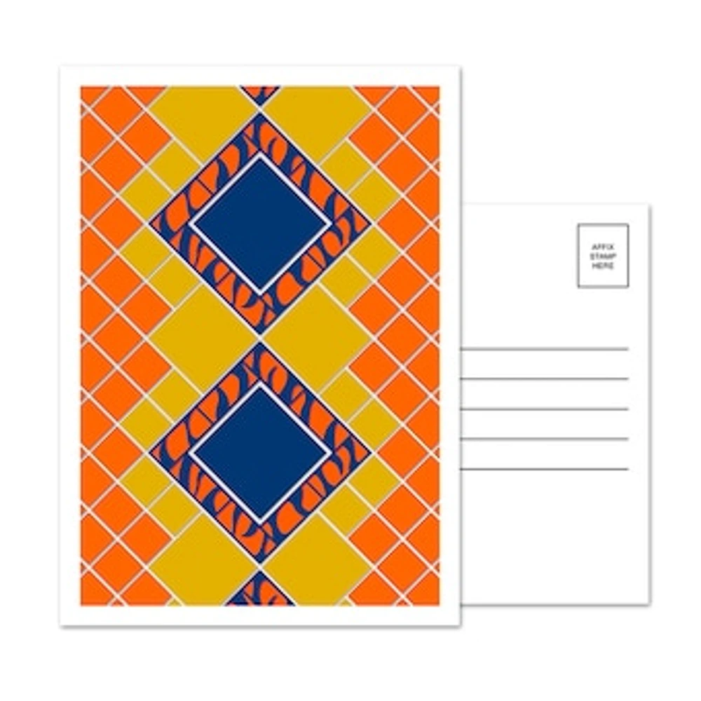 Detroit Tigers Comerica Park Pewabic Tile 5-Pack Minimalist Postcard Set