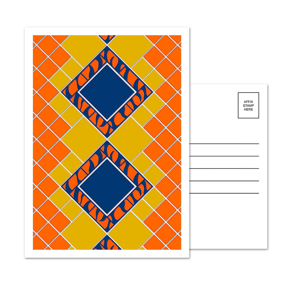 Detroit Tigers Comerica Park Pewabic Tile 5-Pack Minimalist Postcard Set