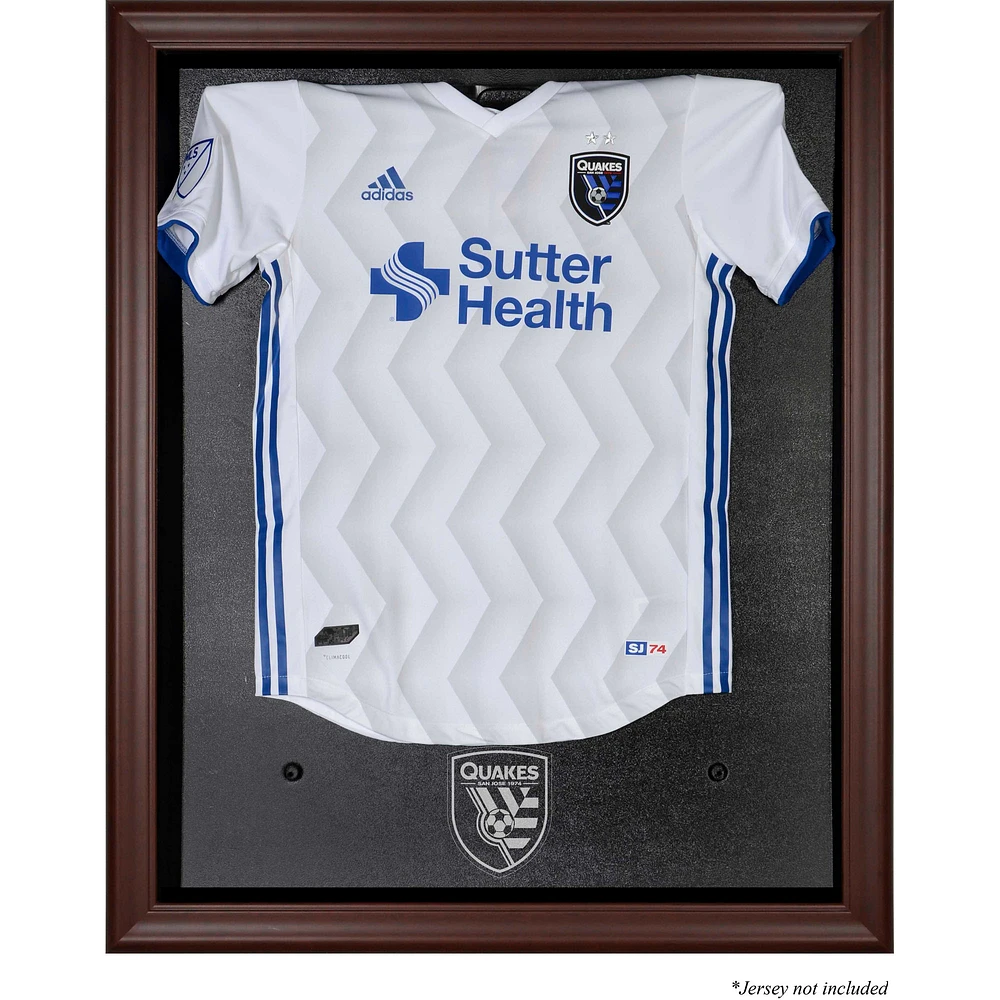 San Jose Earthquakes Framed Brown Team Logo Jersey Display Case
