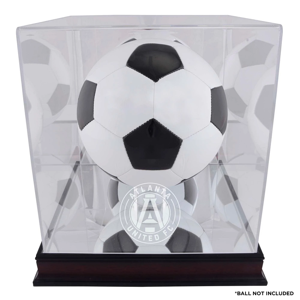 Atlanta United FC Mahogany Team Logo Soccer Ball Display Case