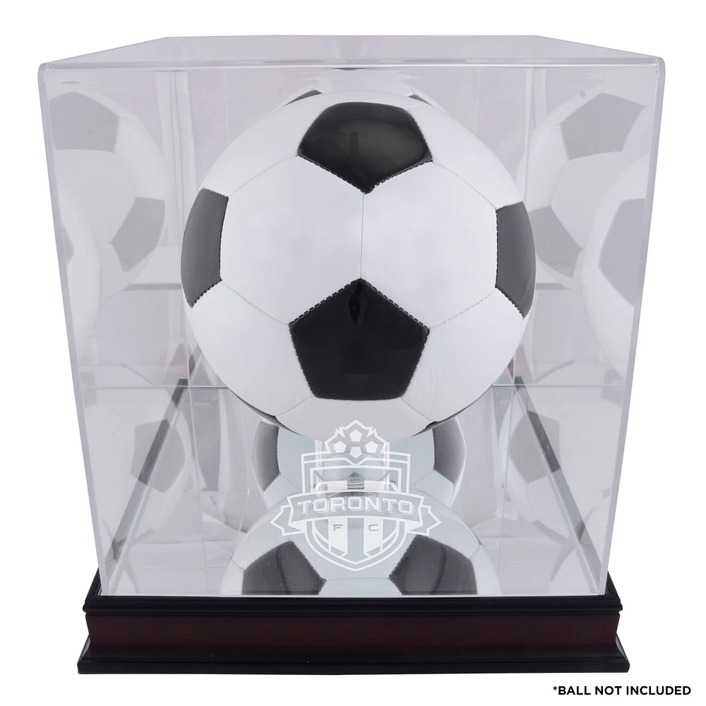 Toronto FC Mahogany Team Logo Soccer Ball Display Case