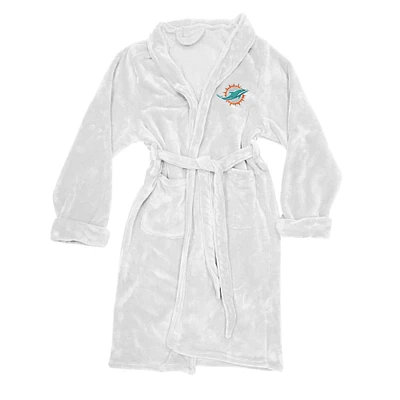 Men's The Northwest Group White Miami Dolphins Silk Touch Robe